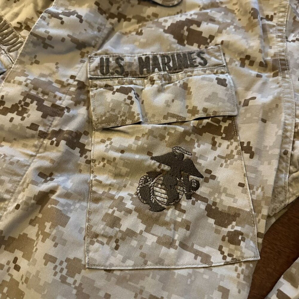 USMC Desert MARPAT Combat Blouse EA Industries SM-REG - Picture 4 of 7